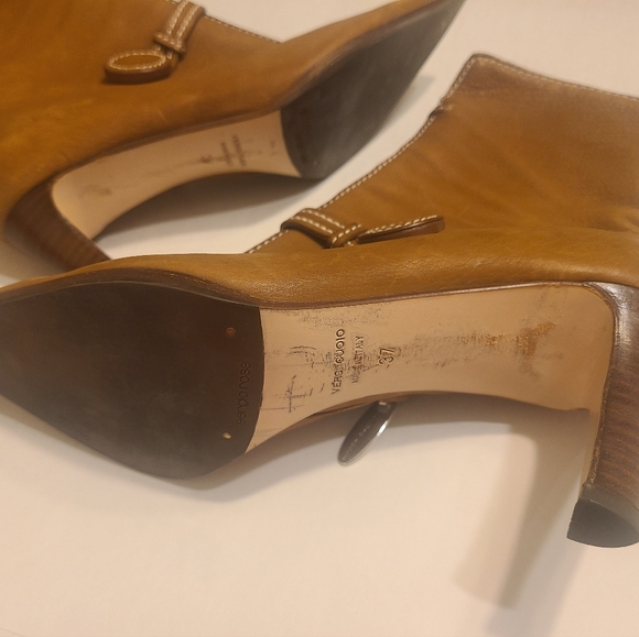 Sergio Rossi Brown leather ankle boots booties - Picture 7 of 8